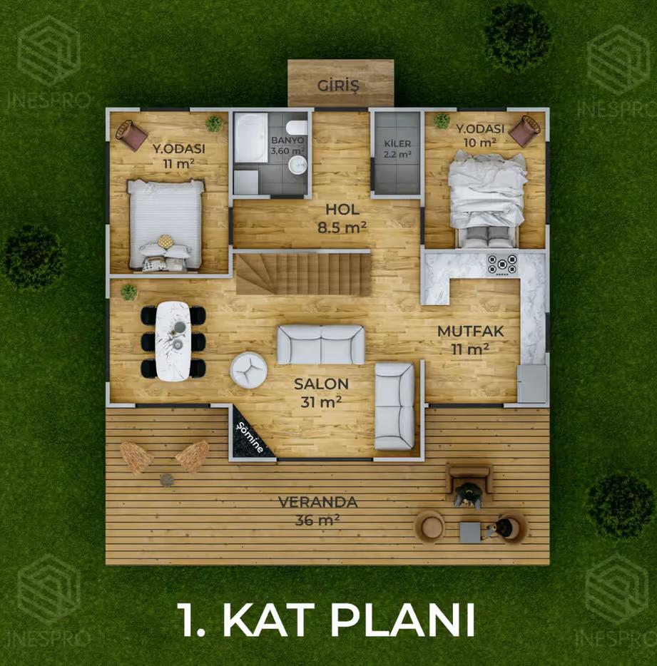 1. Kat Planı
