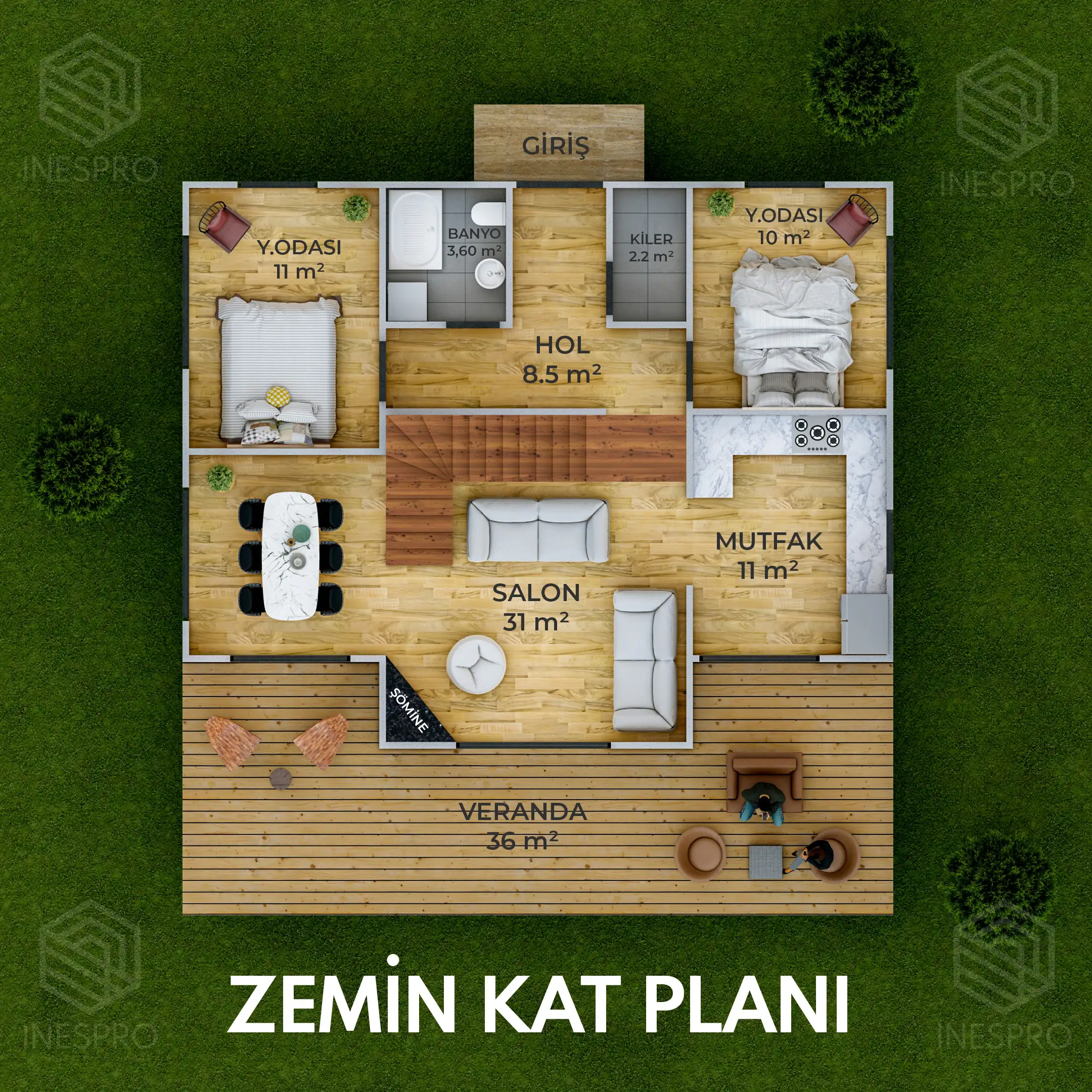 İlimbey Zemin Kat Planı